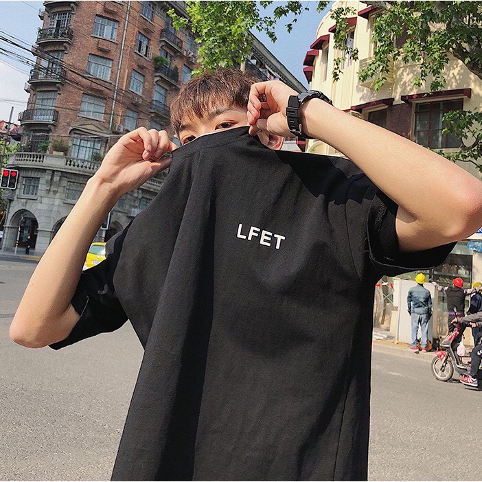 Áo thun unisex fom rộng tay lỡ, áo phông nam nữ left oversize