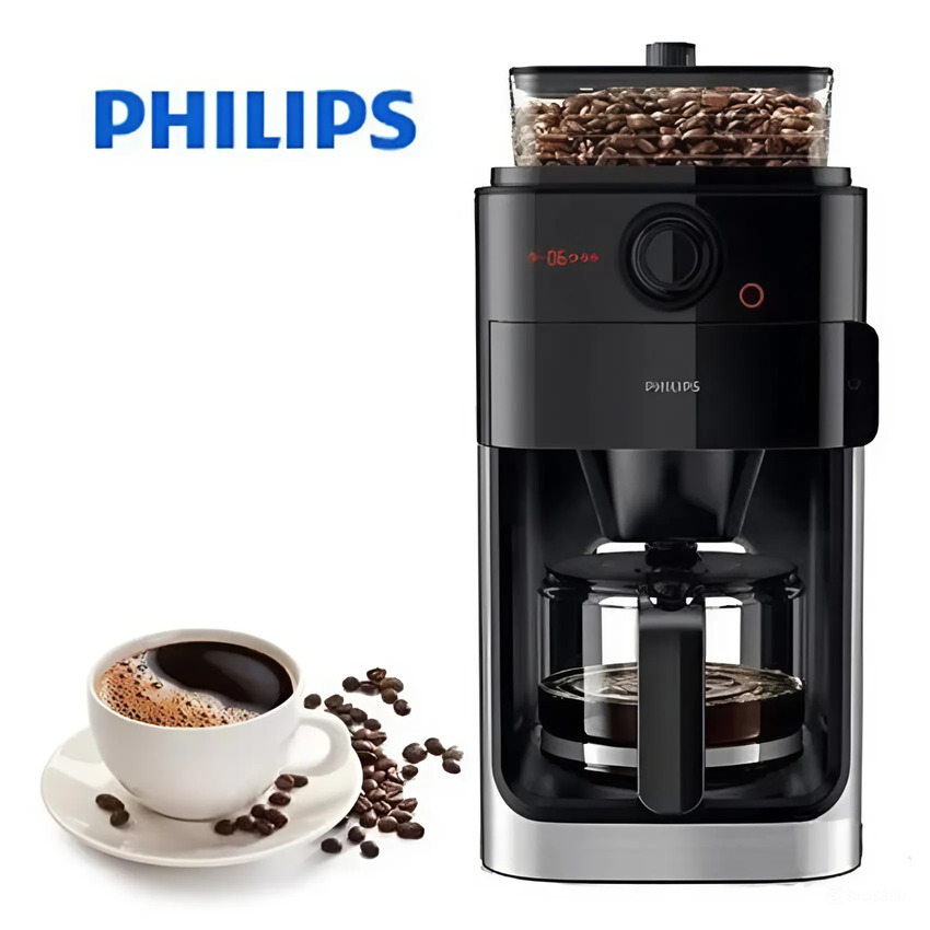 Máy pha cà phê kèm xay hạt tự động Philips Thương hiệu Hà Lan cao cấp HD7761 00 - Hàng Nhập Khẩu
