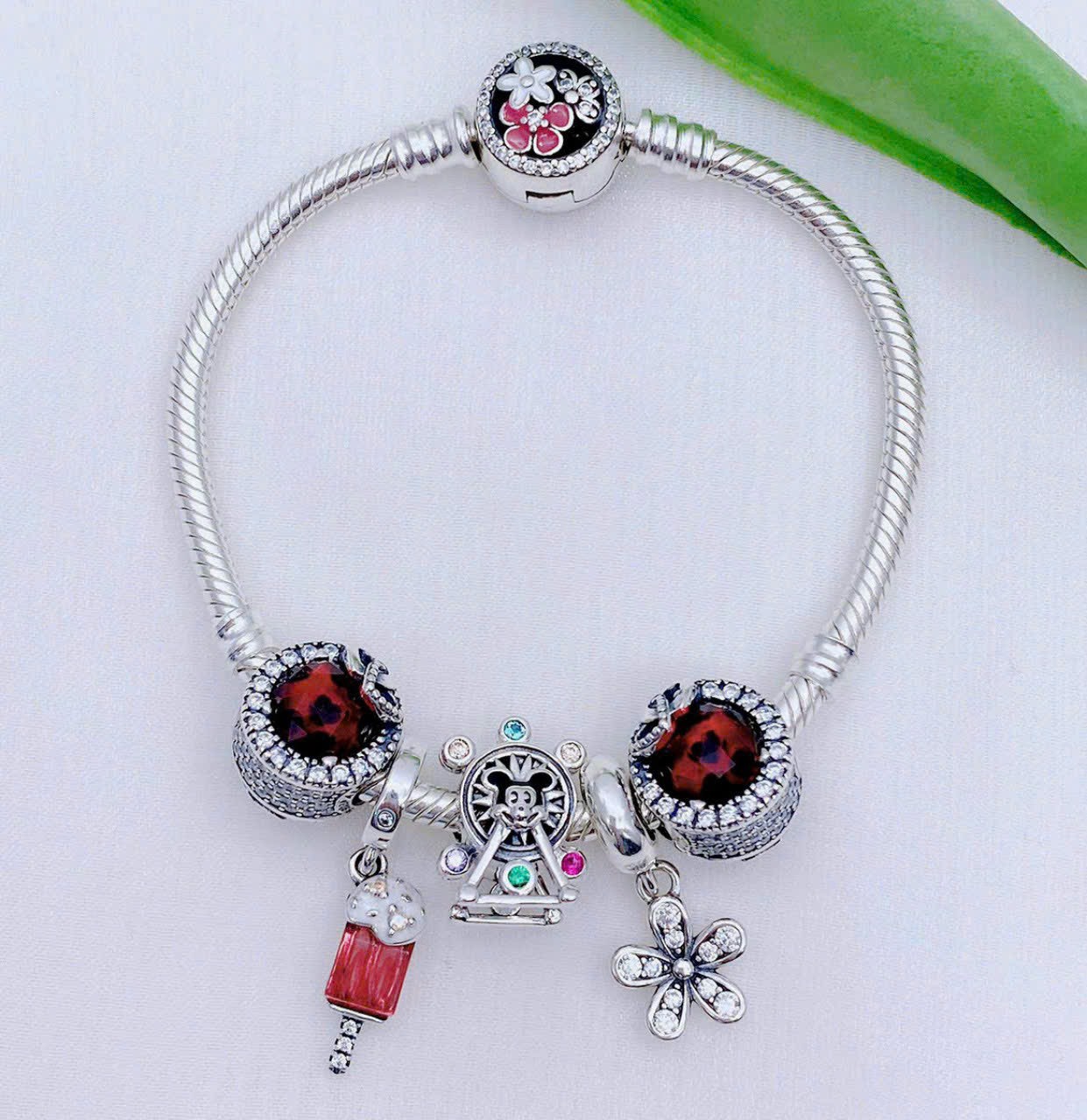 Vòng pandora siêu xinh - nhiều charm - dành cho phái nữ - cam kết bạc thật