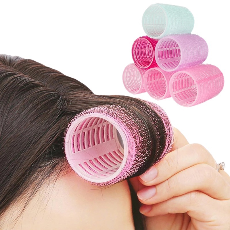 10 cái ống dính cuốn tóc - Lô cuốn mái - Màu ngẫu nhiên theo size