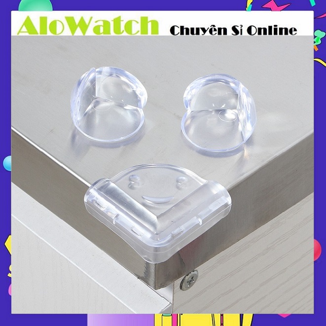 Bộ 2 Nút Bịt Bọc Góc Bàn Kính Nhọn Bo Tròn Chữ L Trong Suốt Bọc Cạnh Bàn Ghế Silicon An Toàn Cho Bé Tránh Va Đập Siêu Bền