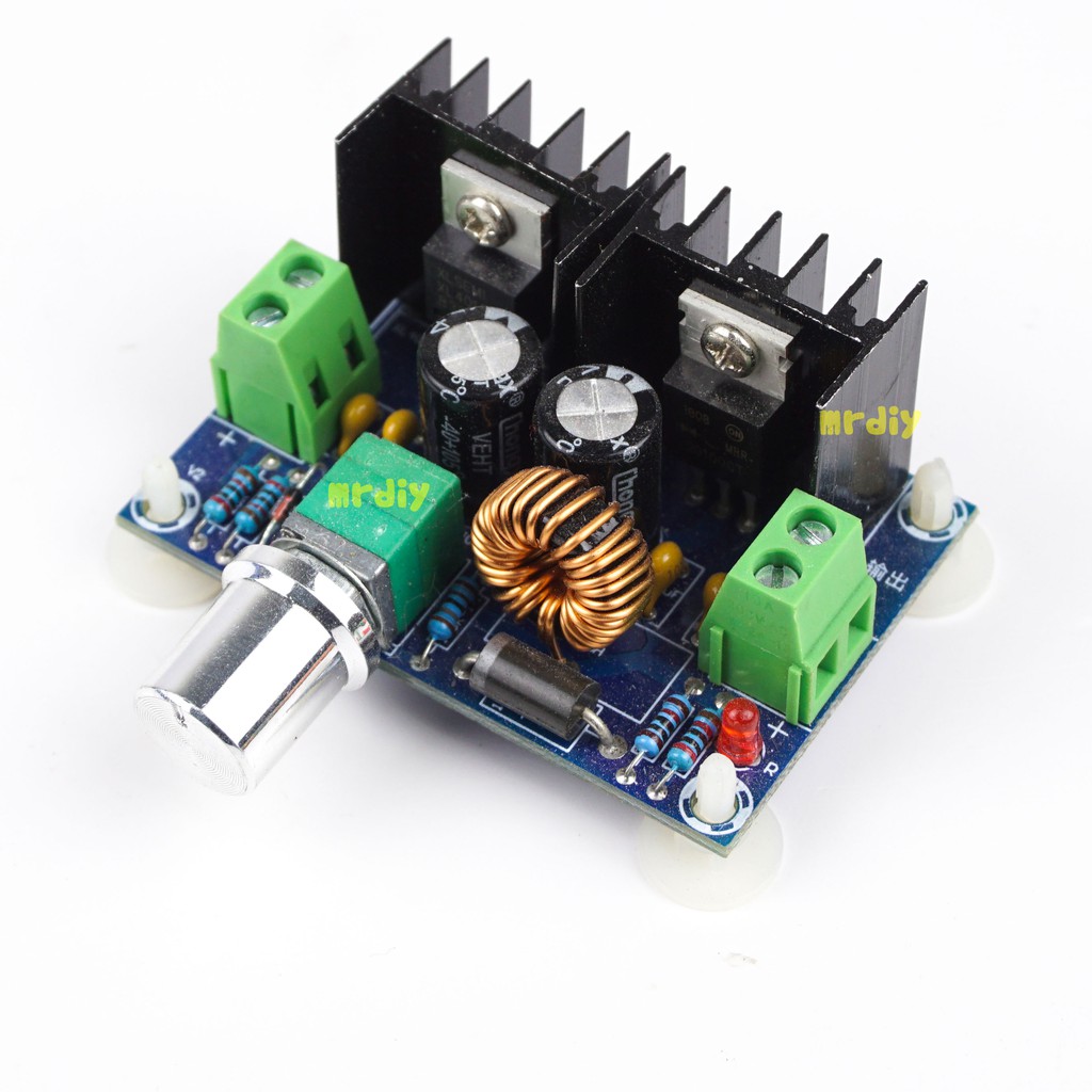 Module hạ áp dc-dc 8a 1.25 – 36v dc ,có núm vặn điều chỉnh
