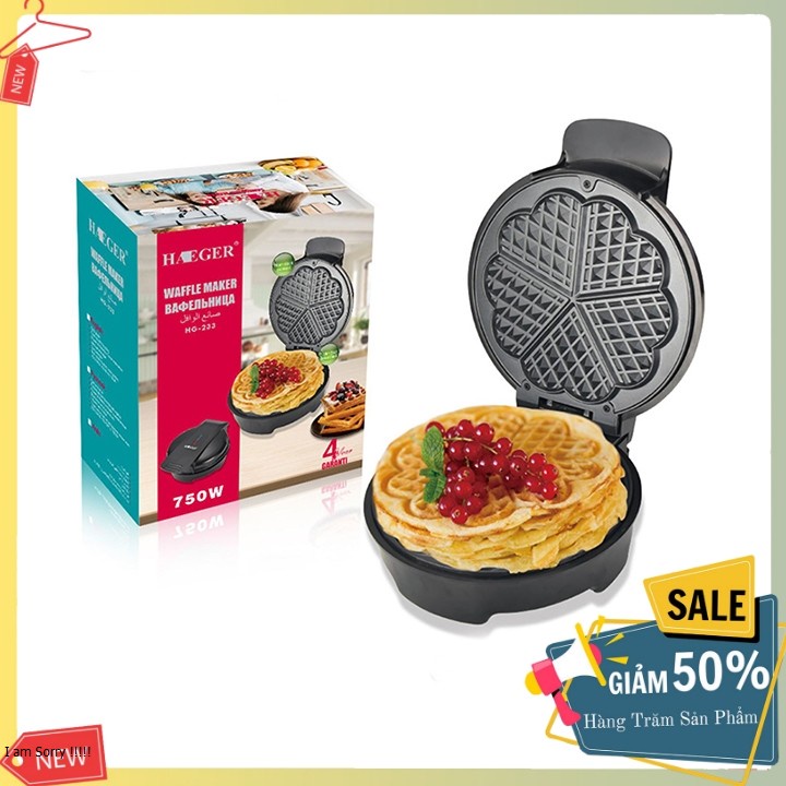Máy làm bánh bông lan, bánh Waffle HAEGER