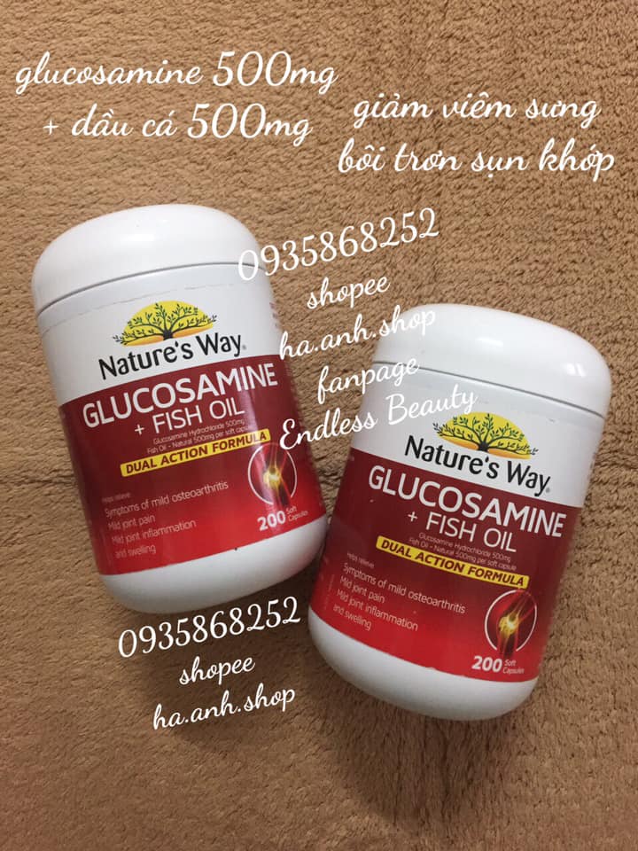 Glucosamine fish oil Nature’s Way 200 viên