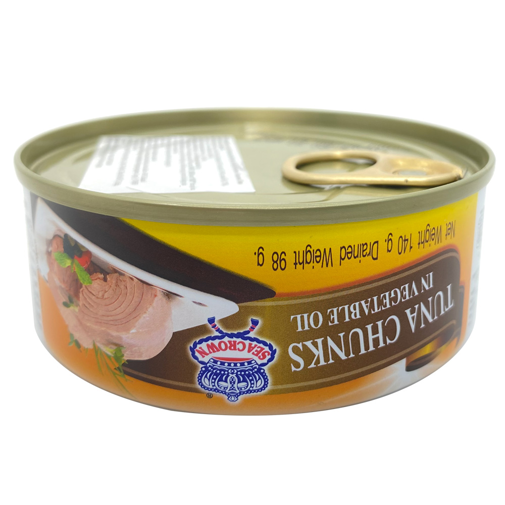 Cá Ngừ Ngâm Dầu sandwich soybean oil Sea Crown lon 140g
