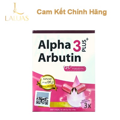 Viên bột kích trắng alpha arbutin 3 plus new uv vỉ 10 viên hàng thái lan
