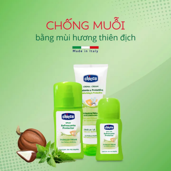 Kem và Xịt đa năng Chicco cho bé - chống muỗi và côn trùng đôt