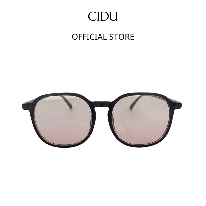 Kính thời trang mắt tròn gọng đen cidu mk32
