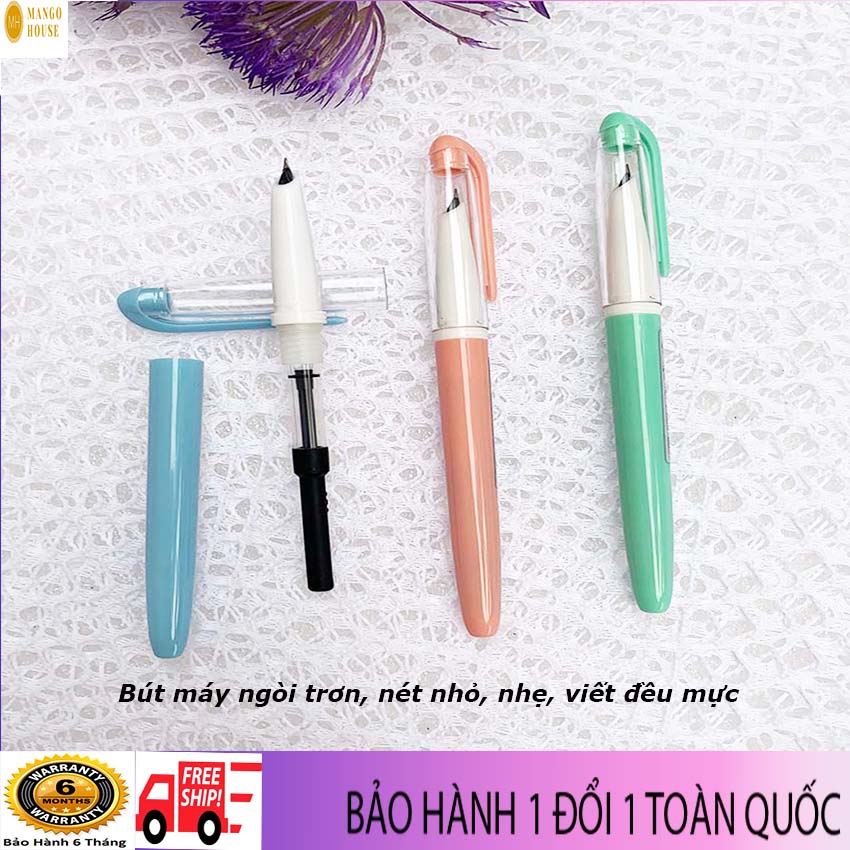 Bút máy học sinh Đom Đóm- Ngòi trơn, nét nhỏ, nhẹ, bền, rẻ, mực ra đều, phù hợp cho bé mới tập viết - Mango House - Bút máy, bút máy học sinh, bút máy luyện chữ đẹp, bút học sinh cấp 1, bút mực, bút ngòi lá tre, viết máy, viếtmực