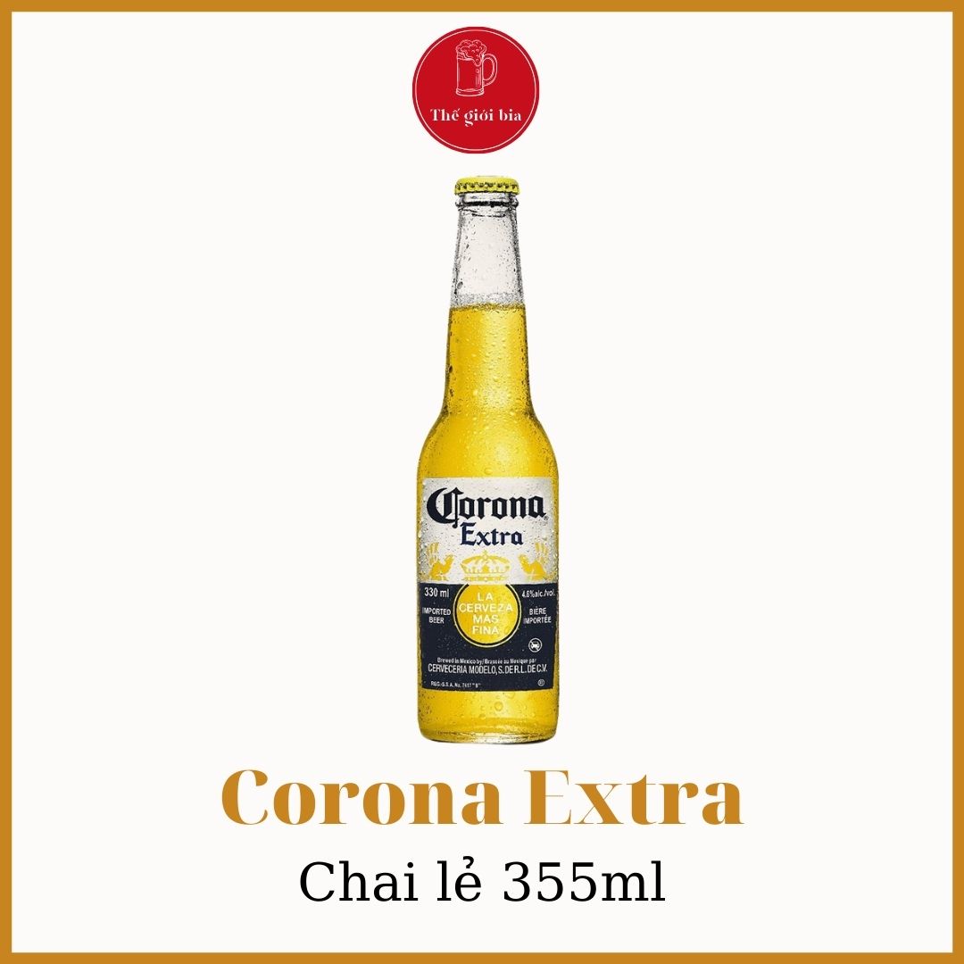 Chai bia Corona Extra 355ml lẻ dùng thử Chính hãng