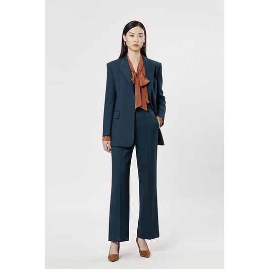 Set vest nữ | áo vest xanh quần ống vẩy - hàng thiết kế cao cấp