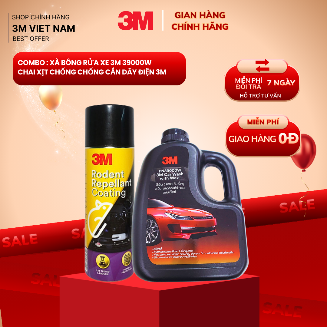 COMBO MÙA MƯA RỬA XE SIÊU SẠCH 39000W + CHỐNG CHUỘT BẢO VỆ DÂY ĐIỆN KHOANG MÁY XE HƠI