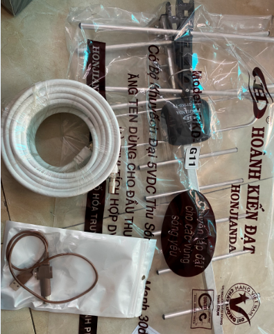 Combo anten khuếch đại g11 - hkd, dây 15m,dc 5v