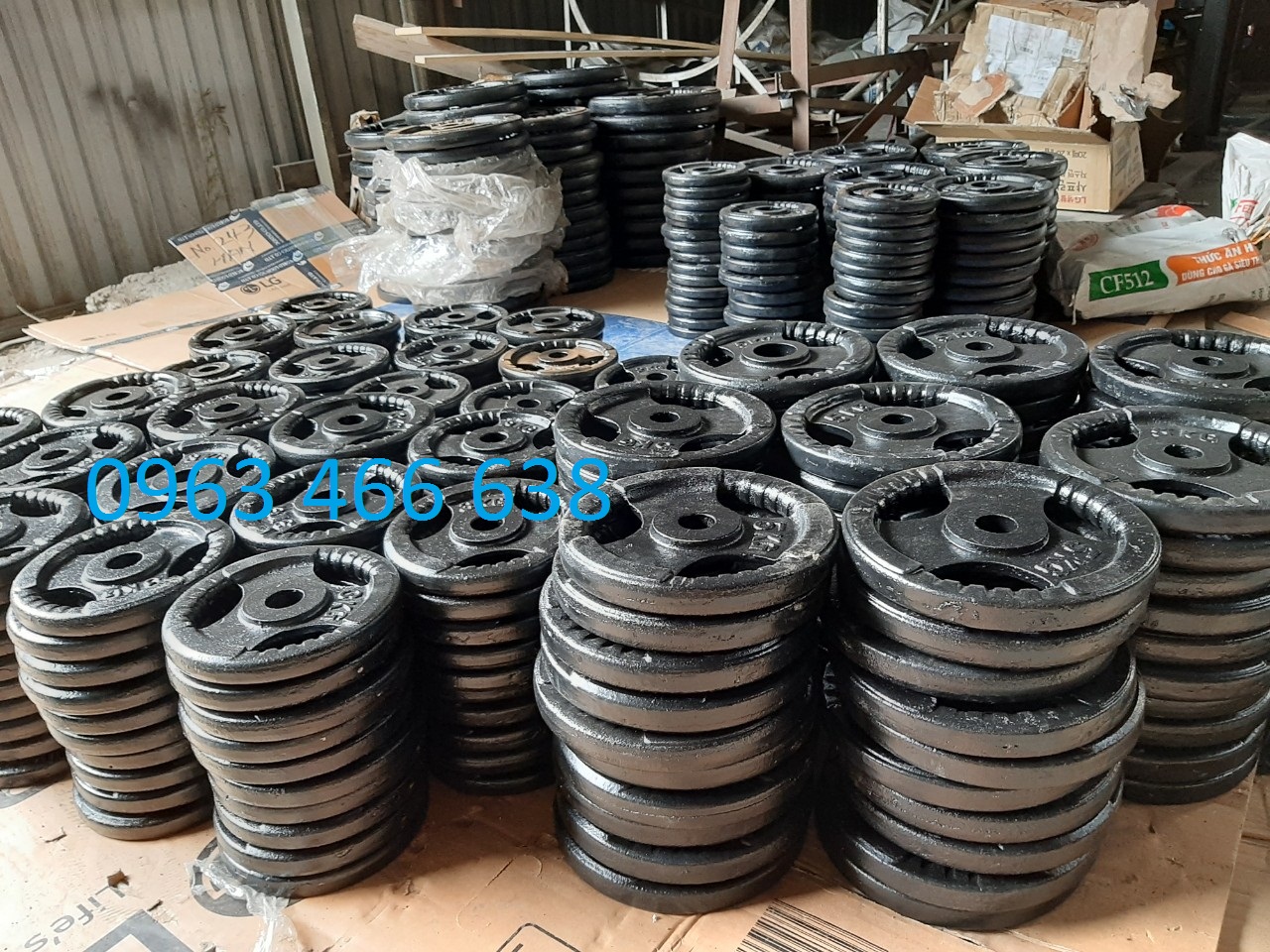 Tạ bánh gang 10kg phi 27