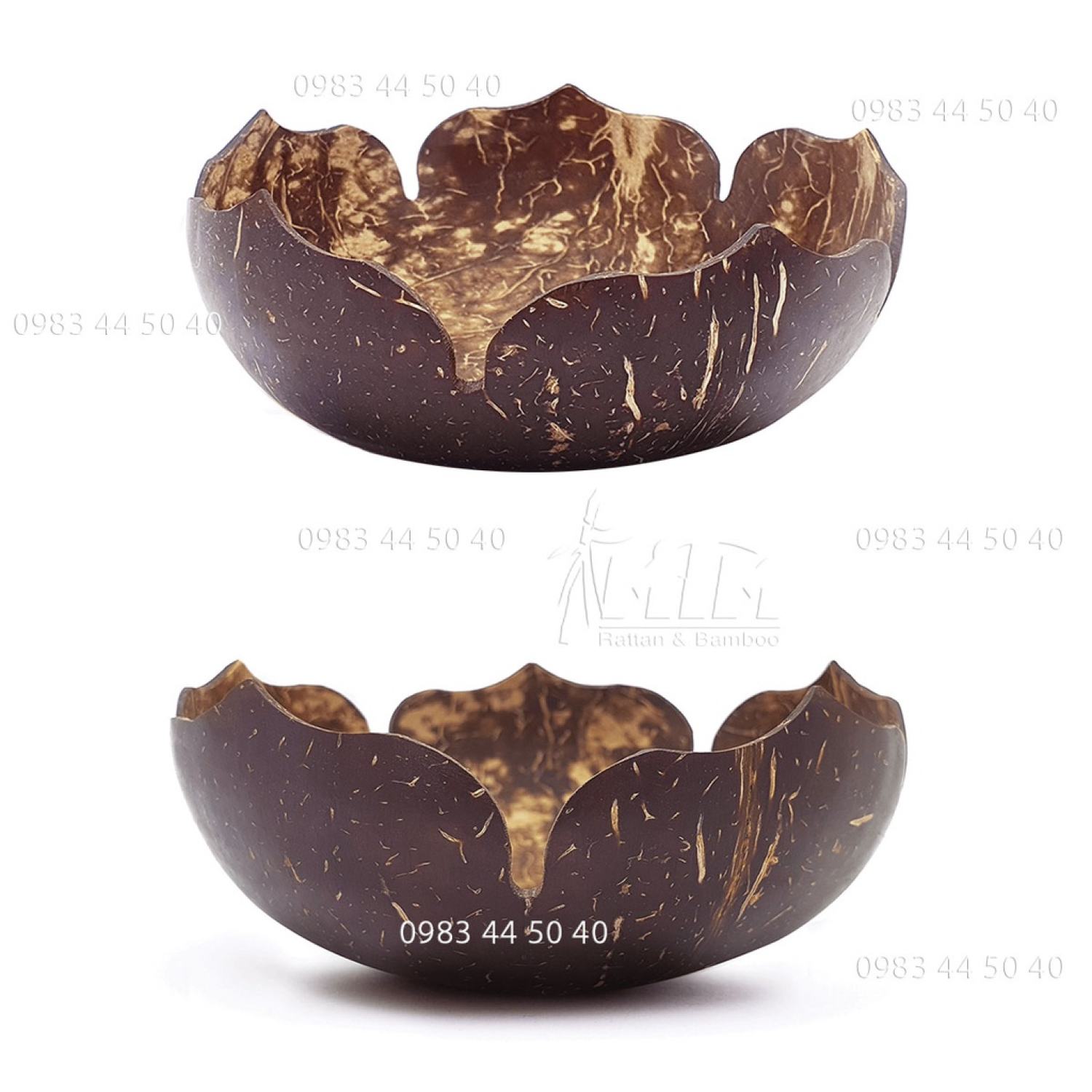Bát dừa hoa mai - dùng để ăn ngũ cốc, sallad, kem, chè, sinh tố trái cây.