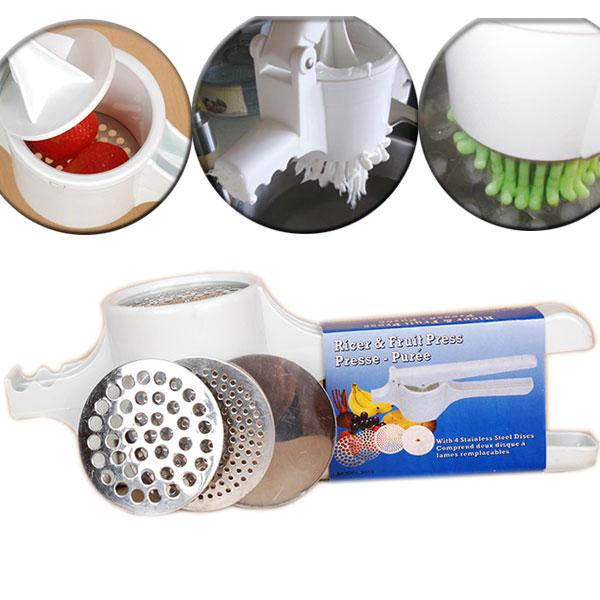 [HCM]Dụng Cụ Ép Bún Tươi  Bánh Canh  Bánh Lọt Tại Nhà 4 Đầu Tiện Dụng