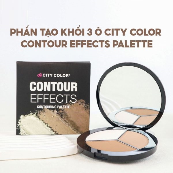 PHẤN TẠO KHỐI 3 Ô CITY COLOR CONTOUR EFFECTS PALETTE