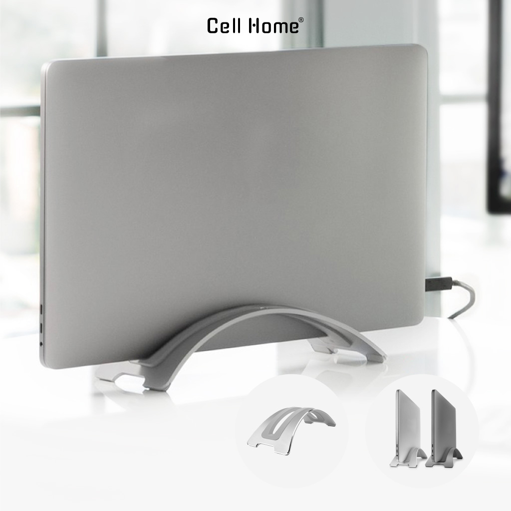 Đế dựng laptop dạng cong hợp kim nhôm giá để laptop kẹp Macbook Surface iPad Tablets để bàn làm việc