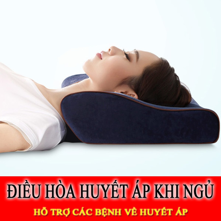 Gối Ngủ Nhật Bản Chống Ngáy + Hết Mất Ngủ Hiệu Quả, Điều Hòa Huyết Áp, Phòng Chống Thái Hóa Đốt Sống Cổ. Chất Liệu Cao Su Non 100% Thiên Nhiên. Bảo Hành Toàn Quốc 12 tháng