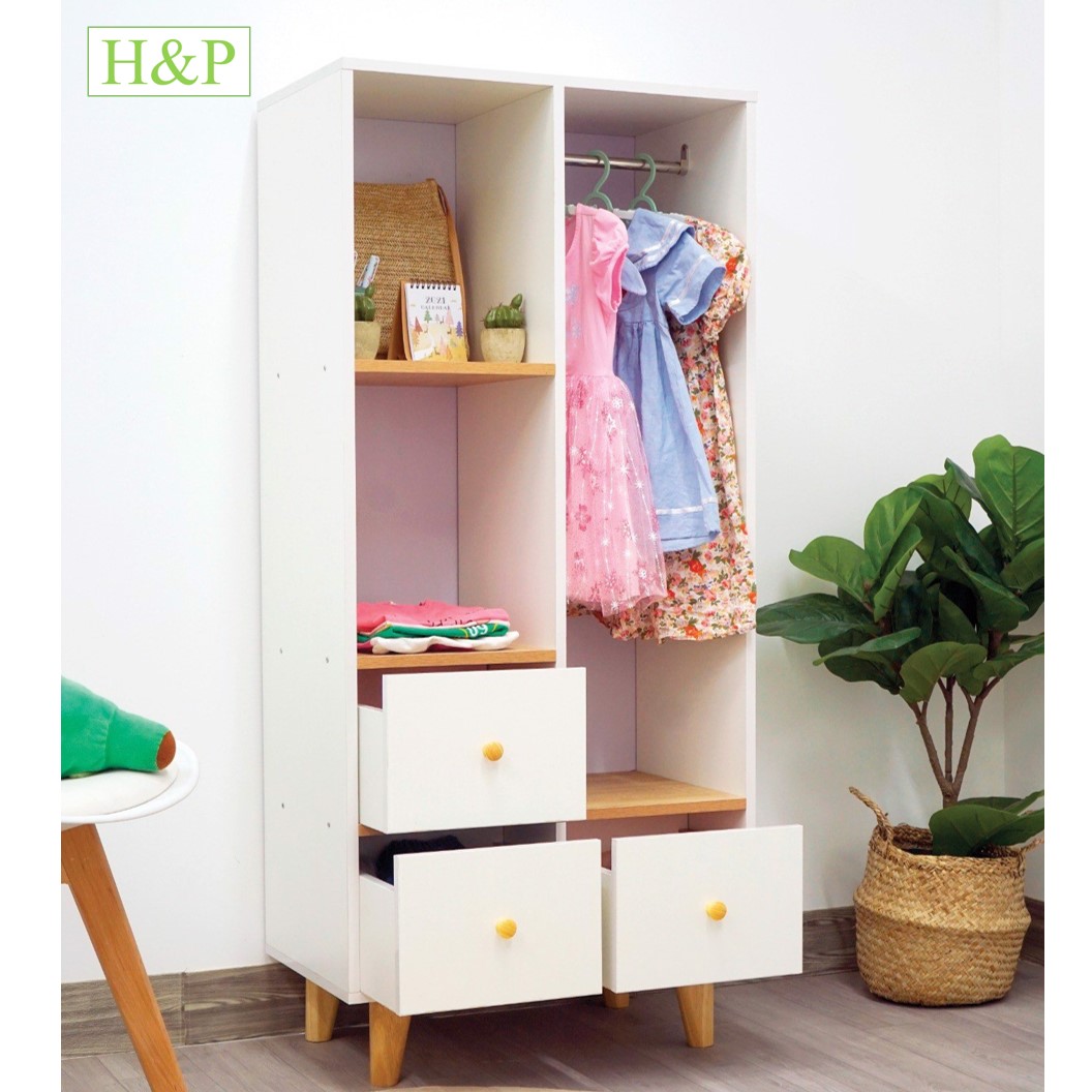 Tủ Đồ Cho Bé Suger Kids Dễ Thương Phong Cách Bắc Âu Hiện Đại H&P GP134