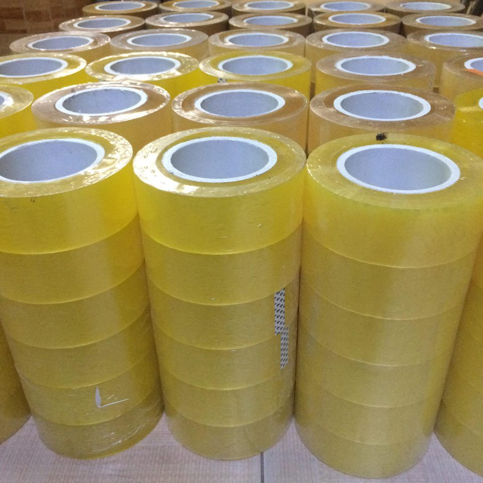 Băng dính 0.5kg lõi nhựa siêu mỏng