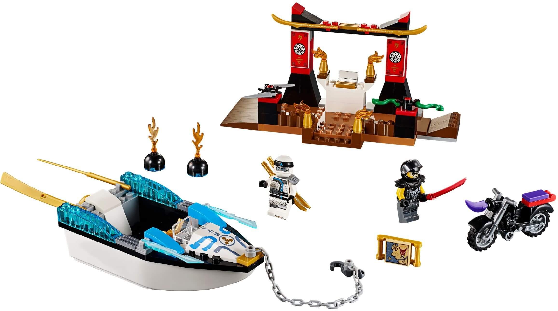 Mua đồ chơi LEGO 10755 - LEGO Juniors 10755 - Siêu Thuyền Ninja của Zane (LEGO Juniors 10755 Zane's Ninja Boat Pursuit)