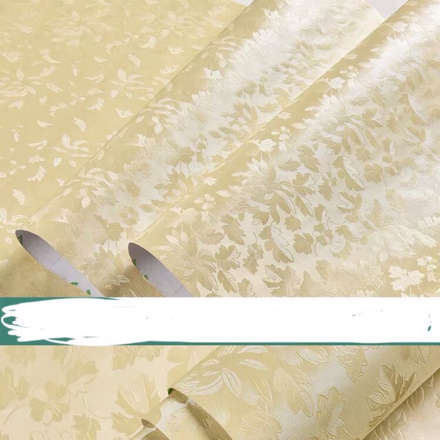 5M giấy dán tường hoạ tiết in nổi 3D dày đẹp khổ 60 cm keo sẵn