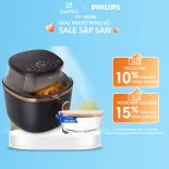 Nồi Chiên Không Dầu Philips NA342/00 cảm ứng 16 trong 1|7.2L|RapidAir Plus Mới, Giòn hơn - Hàng Chính Hãng