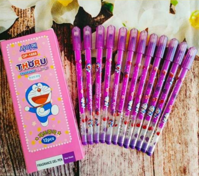Hộp 12 cây bút gel nho mực tím