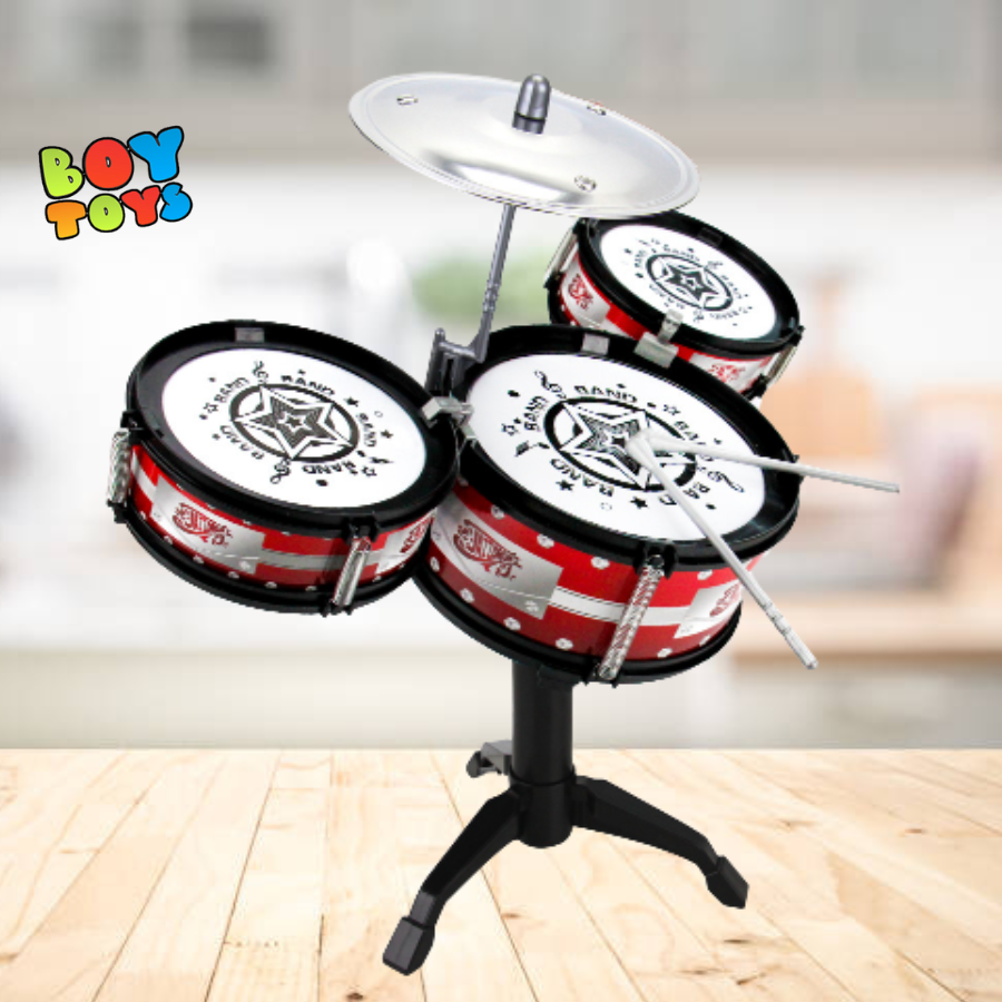 Trống Jazz Drum bộ đồ chơi 3 trống giúp bé phát triển tài năng âm nhạc, bộ trống jazz drum lớn, đồ chơi nhạc cụ, đồ chơi âm nhạc