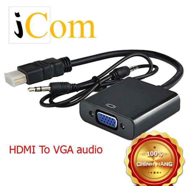 Cáp chuyển hdmi ra vga có audio - cáp chuyển hdmi ra vga