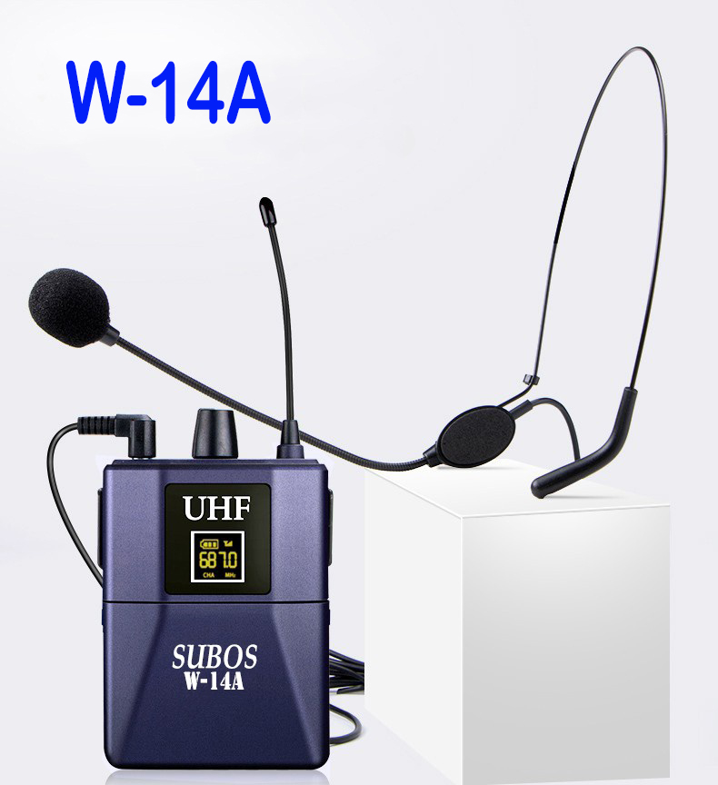 [HCM][ TRỢ GIÁ ] Micro Trợ Giảng  Micro Choàng Đầu  Micro Cài Áo Đa Năng Subos W-14a  Có Thiết Bị Phát Loa Âmly Không Dây-Sử Dụng Sóng UHF Tần Số Cao  Chống Hú Rất Tốt  Âm Thanh Rõ Và Trung Thực  Thích Hợp Các Dàn Âm Thanh Khác Nhau.