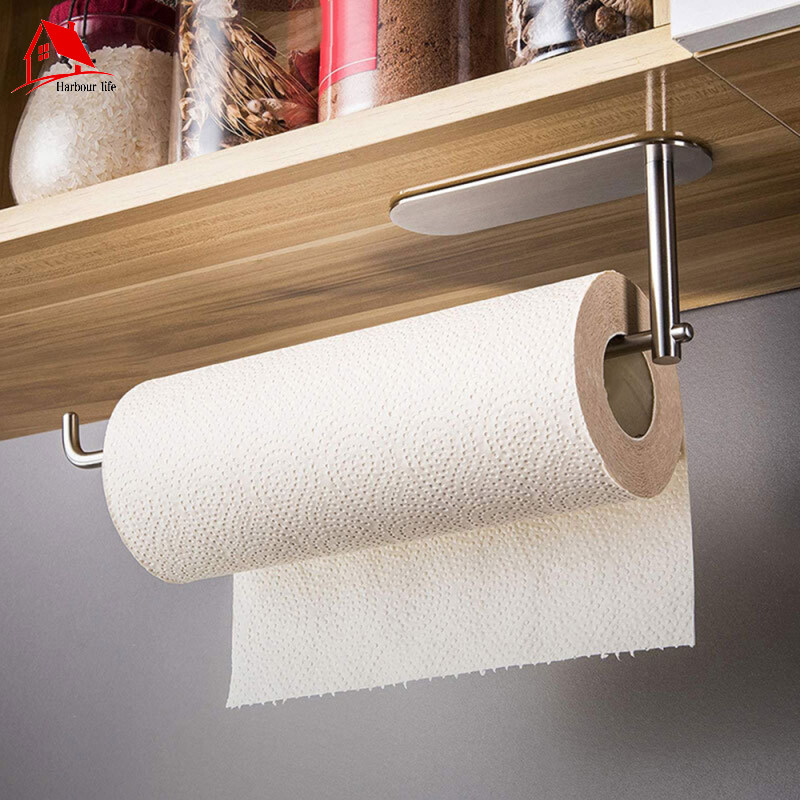Giá treo khăn giấy gia dụng giá cuộn giấy giá treo khăn phòng tắm không khoan gắn tường giá treo khăn giấy nhà bếp giá treo giấy