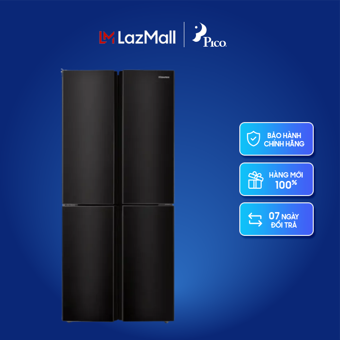 Tủ lạnh Hisense RQ519N4EBU 427 lít, 4 cửa, màu đen, làm lạnh đa chiều