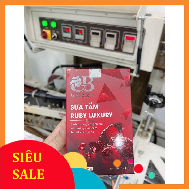 Sữa tắm xông trắng ruby luxury 300ml trắng da bật tone , se khít chân lông