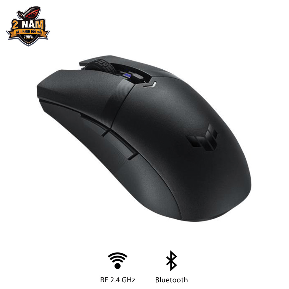 Chuột gaming không dây ASUS TUF GAMING M4 Wireless 2.4, siêu nhẹ, cảm biến 12.000 dpi, nắp vỏ bằng PBT, feet chuột 100% PTFE, Armoury Crate