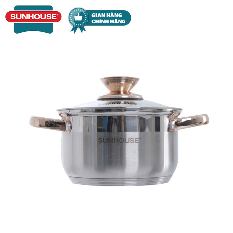 Nồi inox 5 đáy sunhouse shg24216 16cm