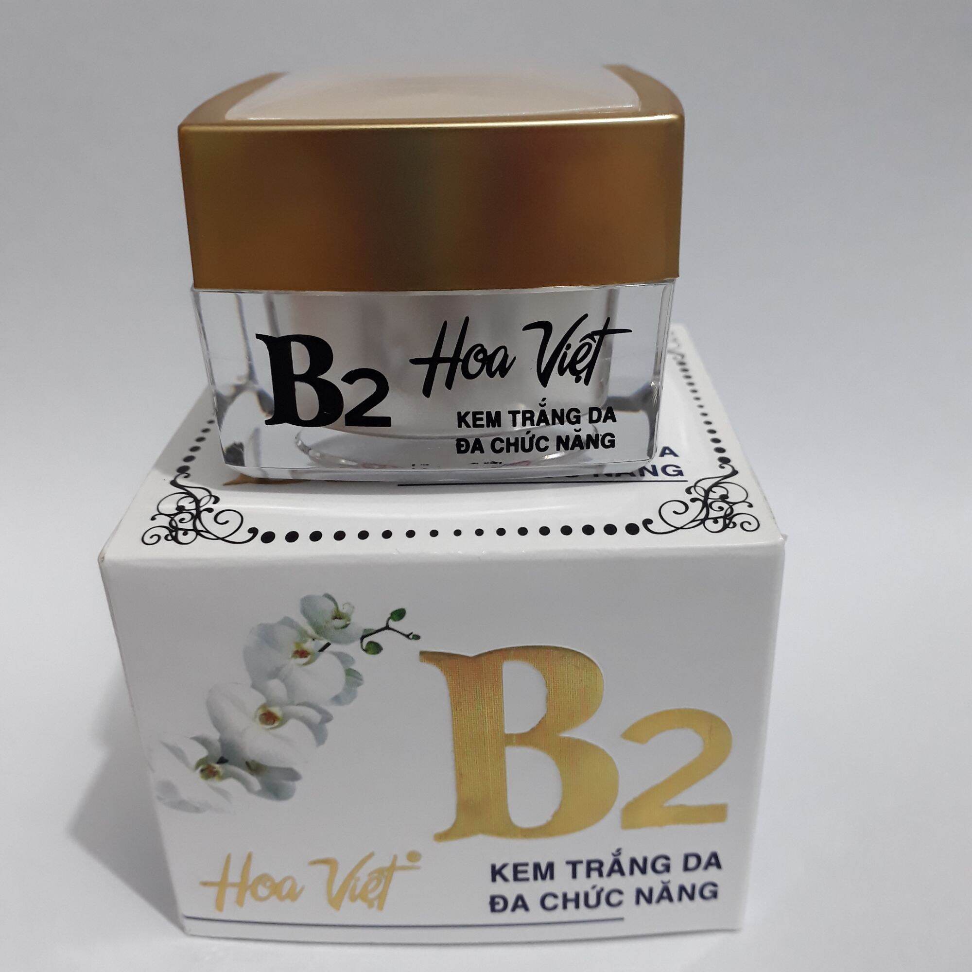 KEM TRẮNG DA ĐA CHỨC NĂNG B2 HOA VIỆT 10G, KEM B2 TRẮNG DA NGỪA LÃO HOÁ CHỐNG NẮNG