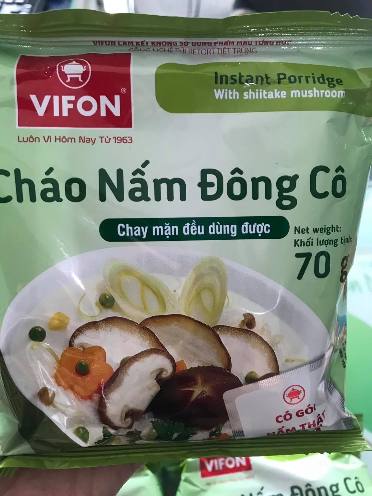 Combo 5 gói cháo nấm đông cô vifon , cháo ăn liền, bách hóa minh anh