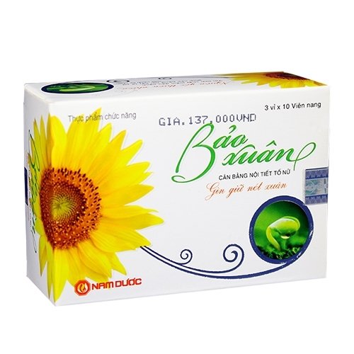 Bảo Xuân Gold - Cân Bằng Nội Tiết Tố Nữ Gìn Giữ Nét Xuân-Kéo dài tuổi xuân, làm chậm mãn kinh, tóc khô, đổ mồ hôi- hộp 30 viên