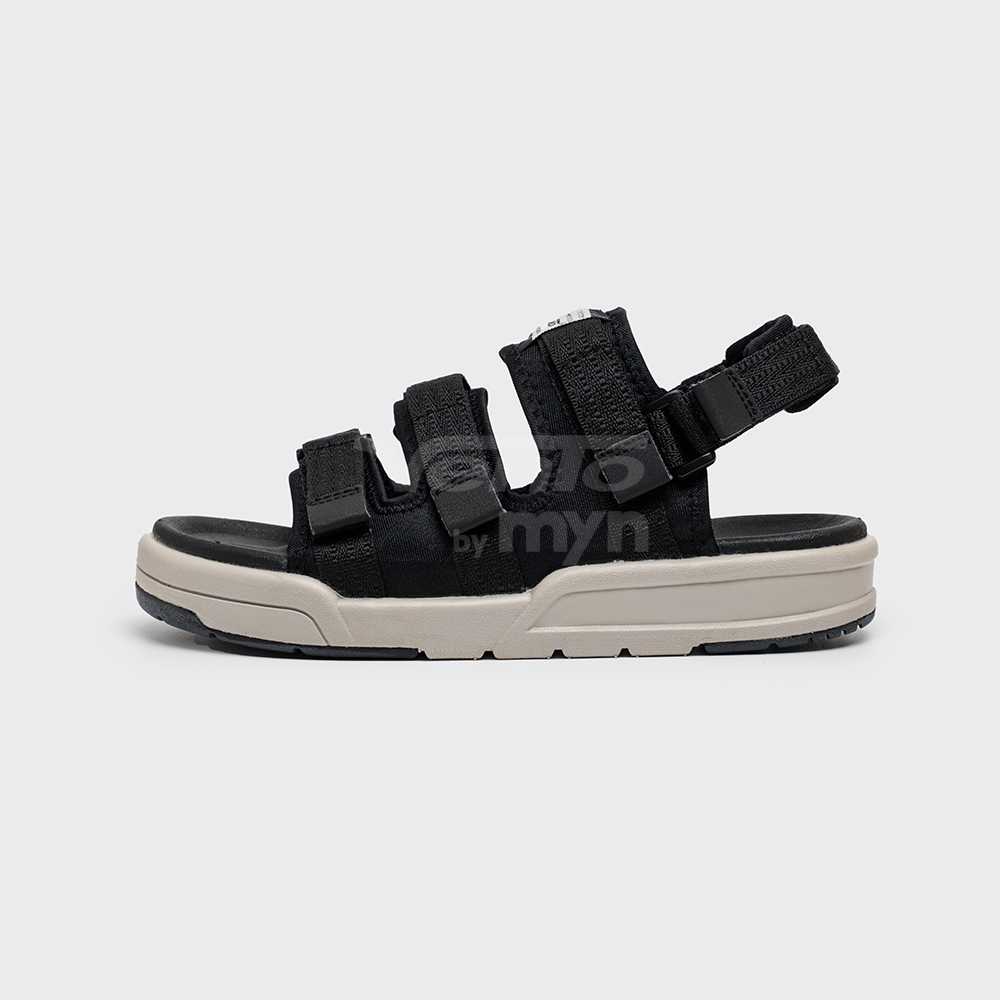 Giày Sandal Vento Nam Nữ F12 F1001 3 quai - Đen ghi