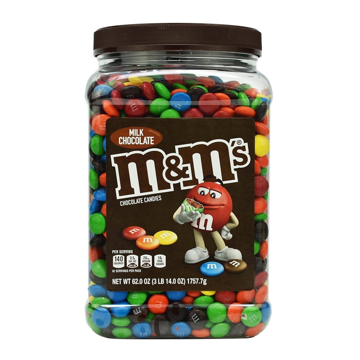 Kẹo chocolate milk m&m mỹ 1.75kg
