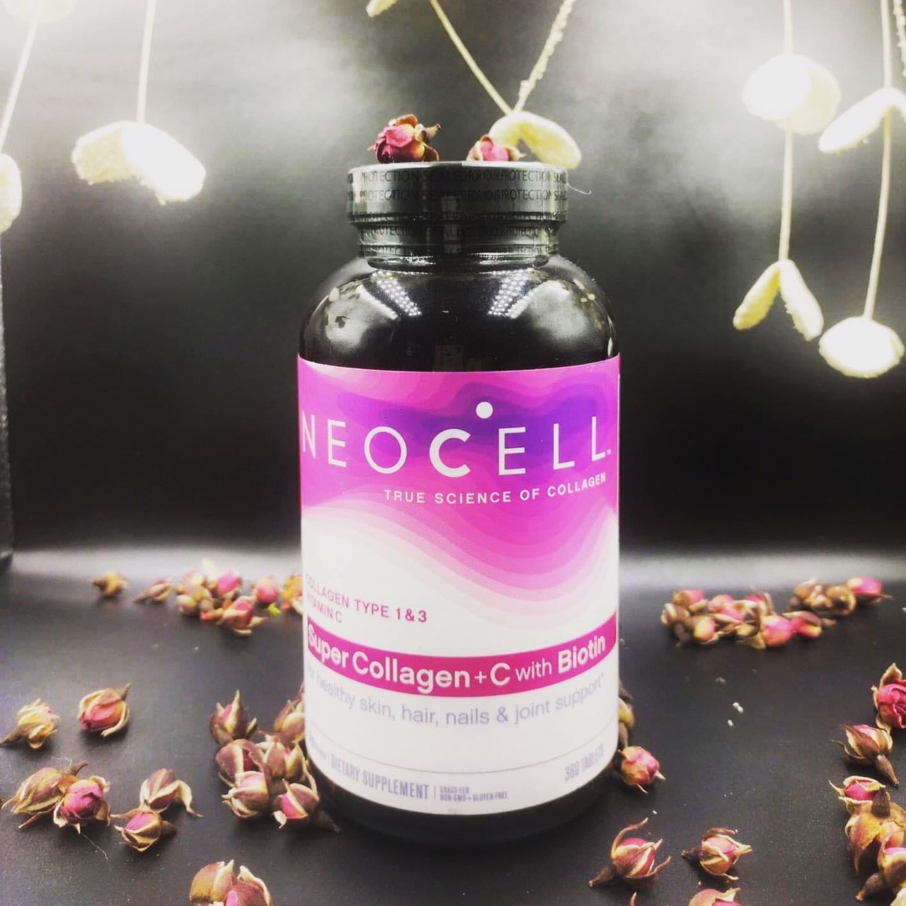 Viên Uống Bổ Sung Collagen+C+Biotin NeoCell 360 viên của Mỹ