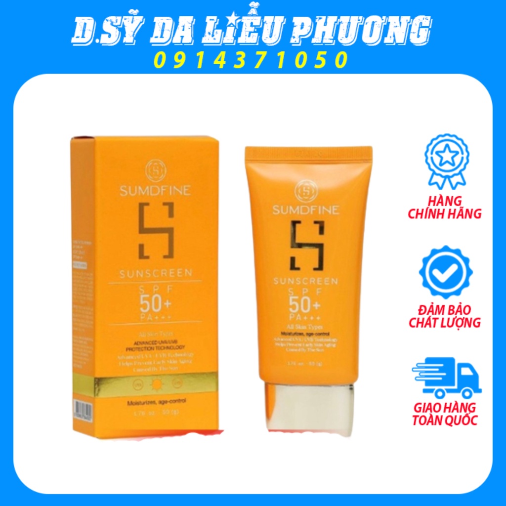 Kem chống nắng sumdfine sunscreen spf 50+, pa +++