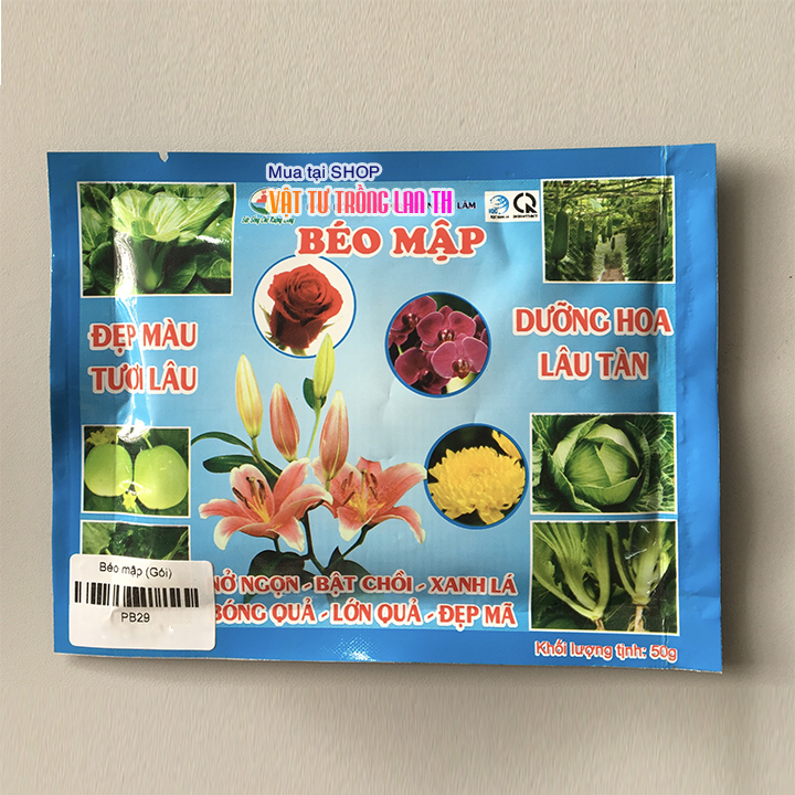 Phân bón dinh đưỡng đa năng Béo Mập - 50g - nở ngọn, bật chồi, lớn trái