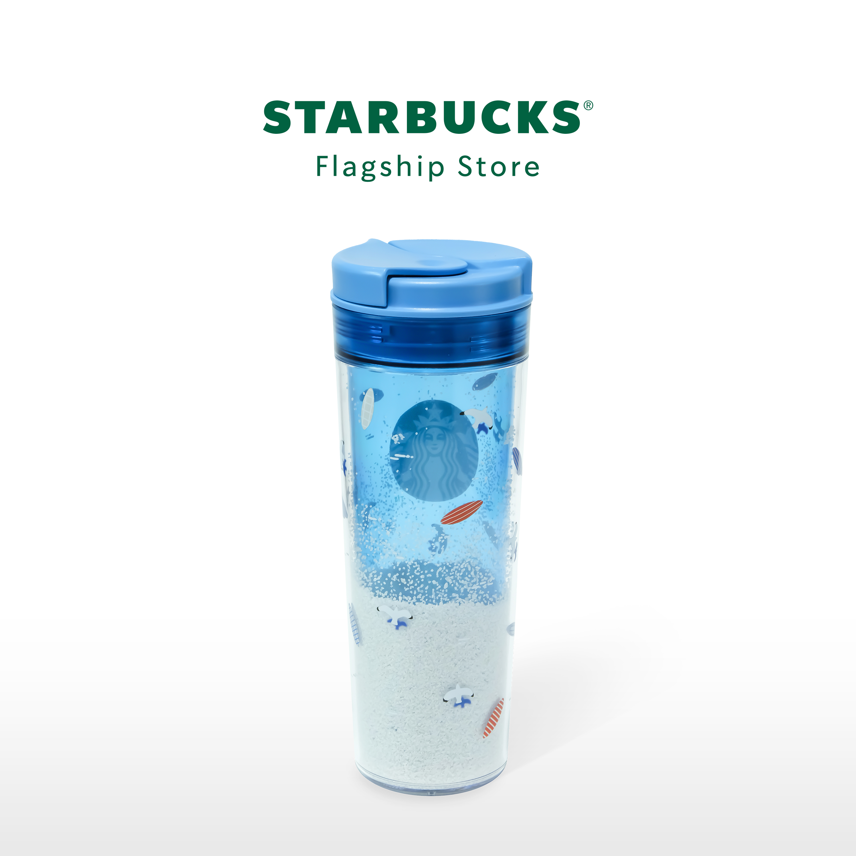 Bình nước starbucks 16oz sum seagull n sfrbrd