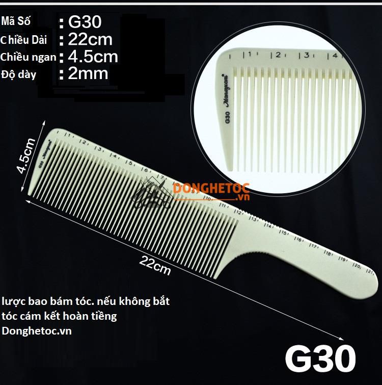 Lược cắt tóc nam barber bản to