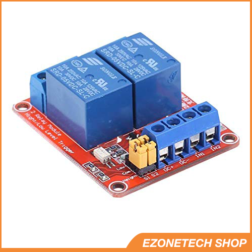 Module relay 5v 2 kênh opto cách ly an toàn