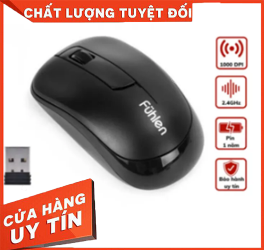 Chuột không dây Fuhlen A06G - Chính Hãng