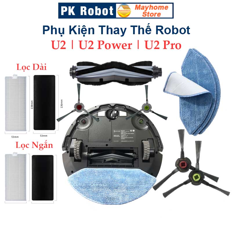 Phụ Kiện Robot Ecovacs Deebot U2 Pro | U2 Power | U2